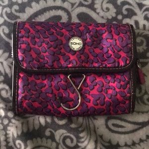 animal print hanging makeup/cosmetic organizer bag